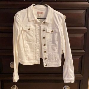 Guess white jean jacket, size small